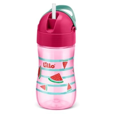 Copo Evolution Canudo Silicone 300ml Menina Lillo