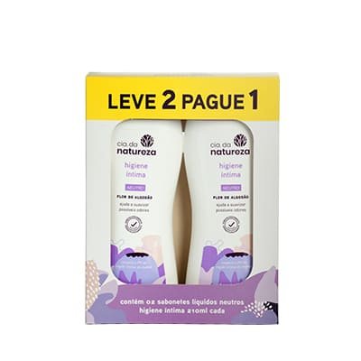 Kit Sabonete Líquido Cia Natural Íntimo 210 Ml Neutro