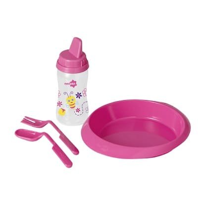 Kit Refeição Neopan 4 Peças Rosa